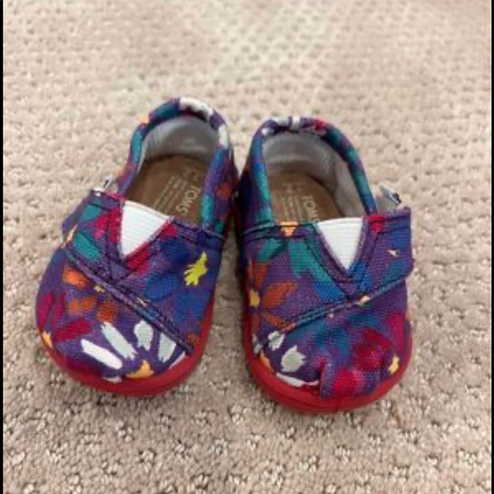 Brand new TOMS Baby Shoes Size 2
